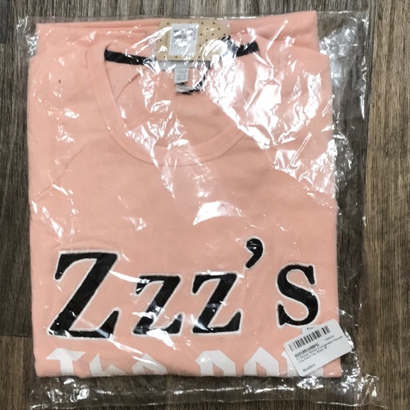 NWT PJ Salvage ZZZ’s the Day Sweatshirt M - Picture 2 of 3